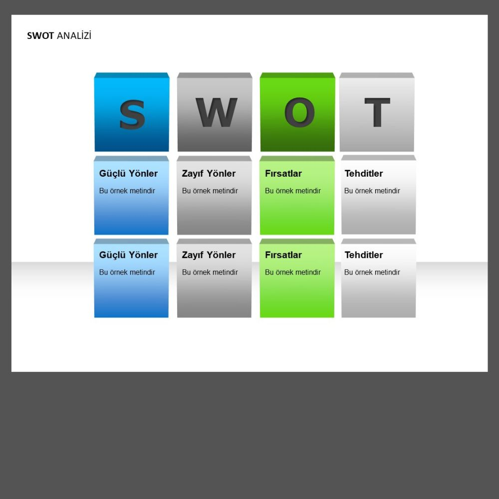 Zarif Swot Analiz PowerPoint Sunum Şablonu 15 Slayt kolaytrend