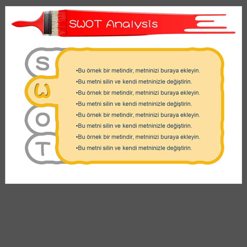 swot analiz power point şablonu 4 kolaytrend