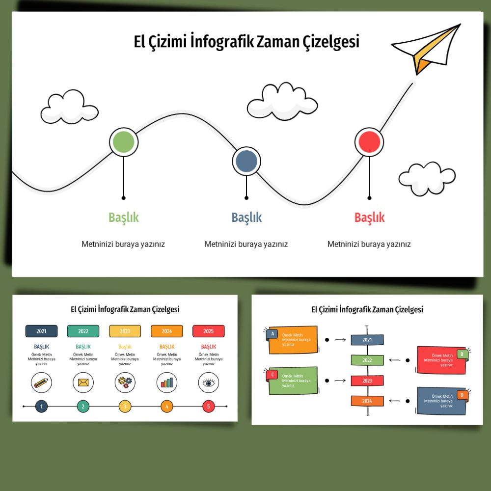 zaman çizelgesi infografik vektör indir